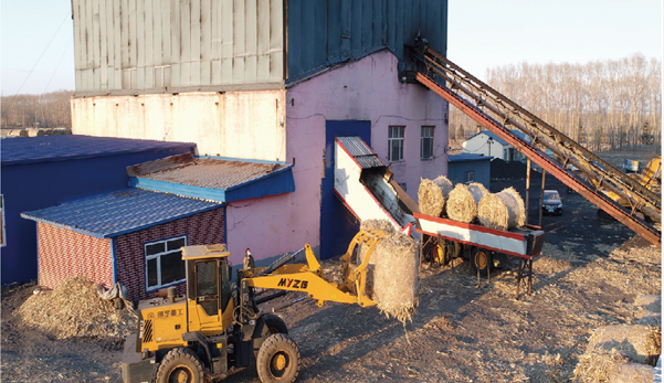 依龍鎮(zhèn)集中供熱站用上利民生物質(zhì)打捆直燃鍋爐，一年省下130萬